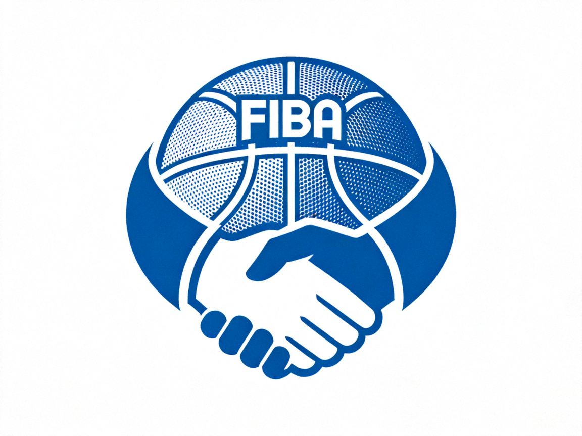 国际篮联合作logo