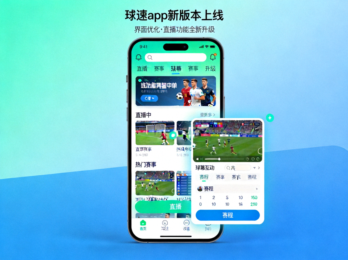 球速app新版本上线，界面优化与直播功能