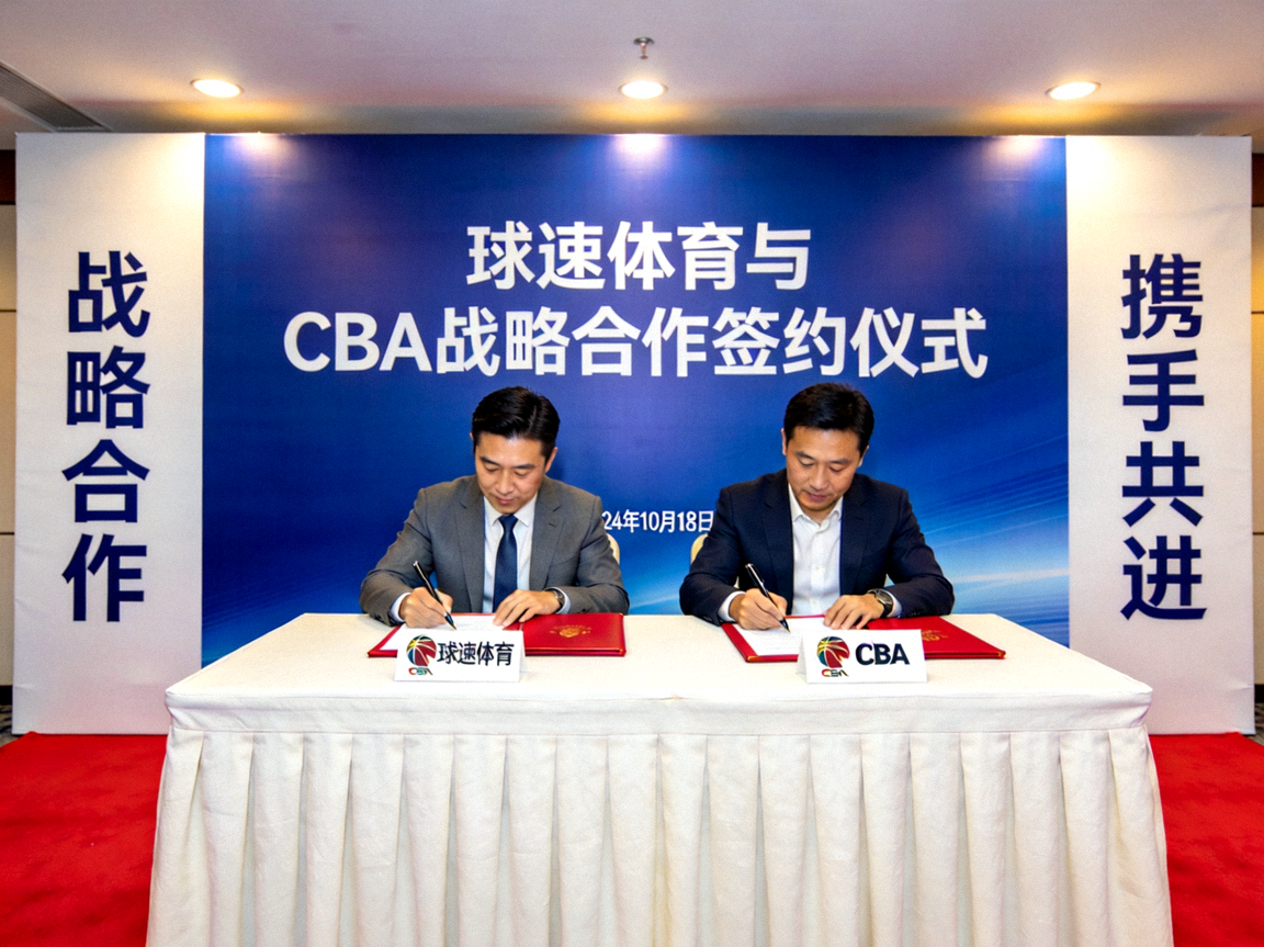 球速体育与CBA达成战略合作签约仪式